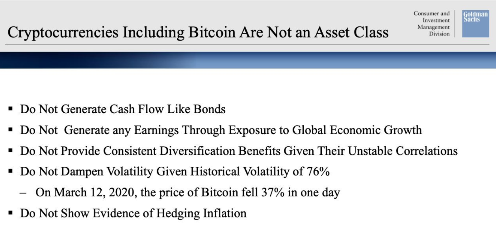 Goldman Sachs Bitcoin