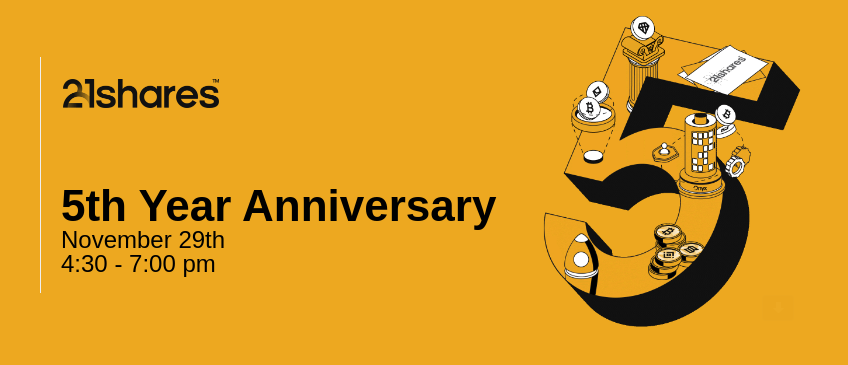 21shares 5 Jahre Feier